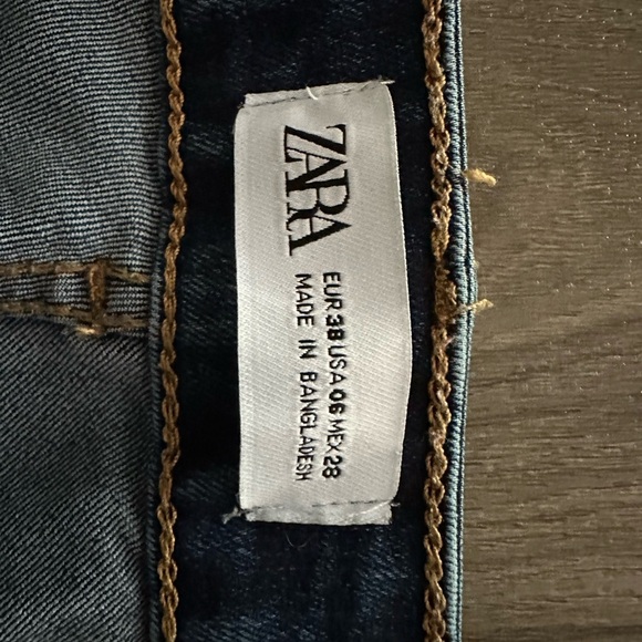 Zara Blue Skinny Jeans High-Rise Stretch size 6 - Picture 5 of 10
